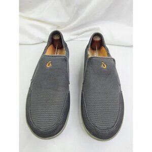 Olukai Nohea Mesh Mens Size 11 Brown Slip On Embroidered Logo Comfort Sneakers